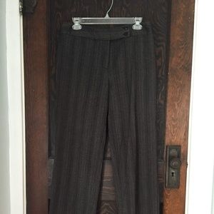 Vintage brown-grey striped trousers